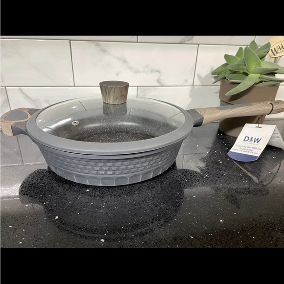 D&W/Palm Full 12 Piece Speckled Black Cookware Set **Brand New Hard to Find!** - Picture 4 of 8